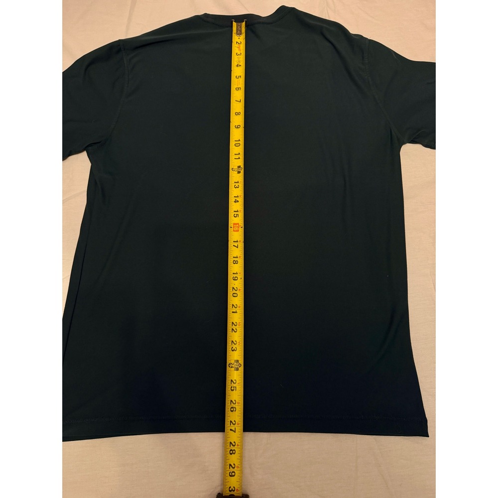 Vuori Strato Tech Tee Mens Medium Dark Green Charcoal Performance T-Shirt V126 - Picture 4 of 6